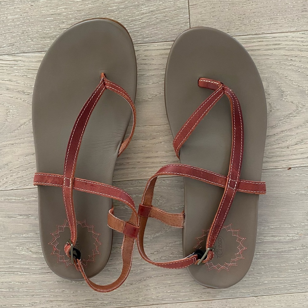 Chaco Women’s Leather Sandal, US 10, Red